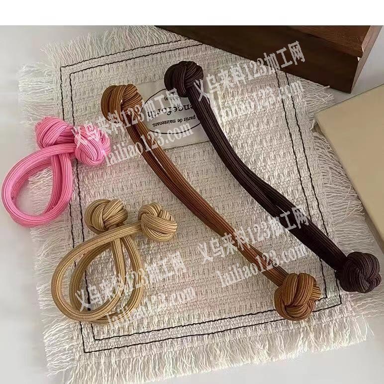 手工打结发圈成品订单，寻找厂家，如图