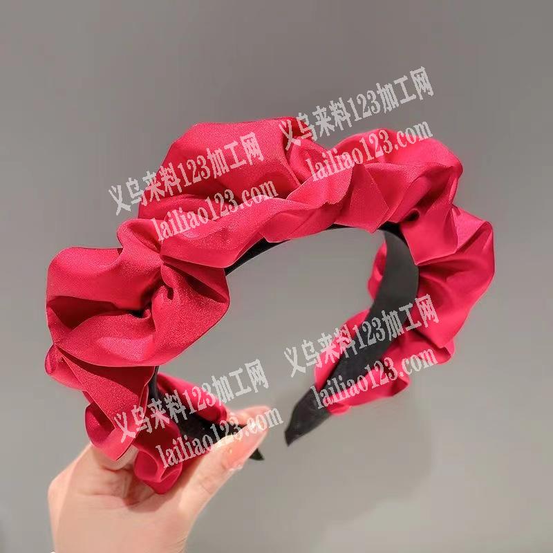 布艺花边发箍成品订单，如图，寻找专业做的