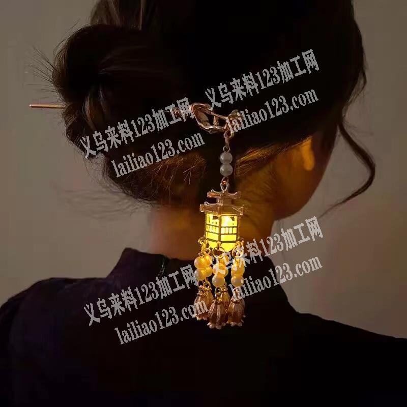 大量爆款发光发簪订单，如图，找工厂，成品