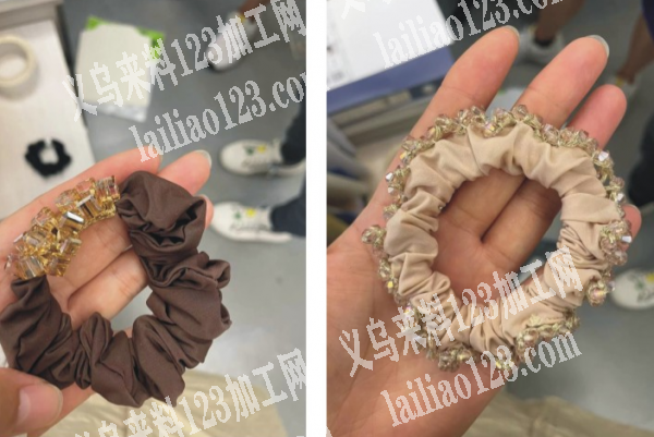 常年有布艺头饰外发加工，如图，量大，以布