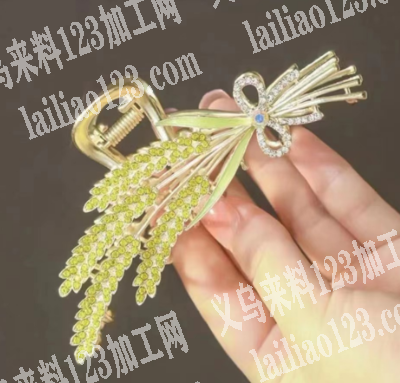 寻找爆款合金麦穗抓夹厂家，如图，有订单采