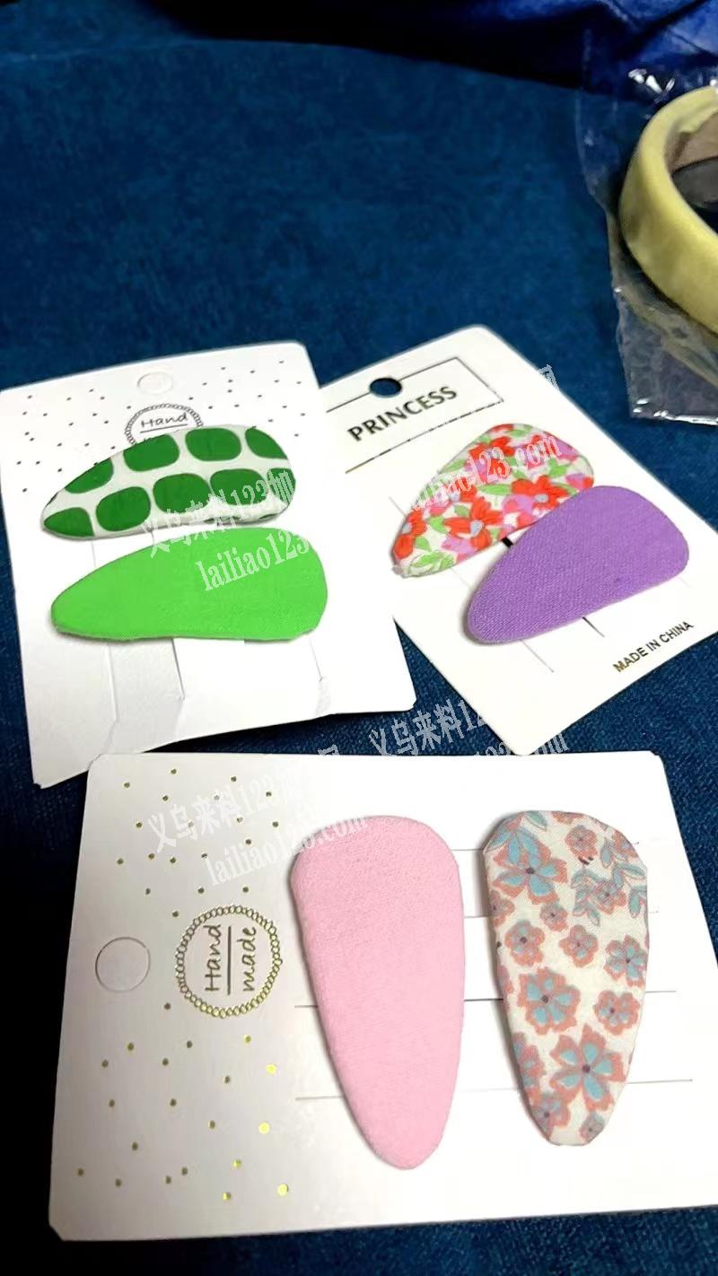 寻找专业生产包布手工发夹的工厂，如图，专