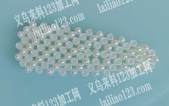 注塑的珍珠发夹底胚订单，如图，寻找这个底
