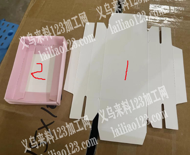 折盒子的简单手工活外发加工，如图