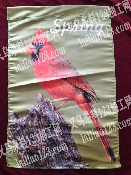 20万平车活外发，春天国旗35×45车上头和下头全部毛边2