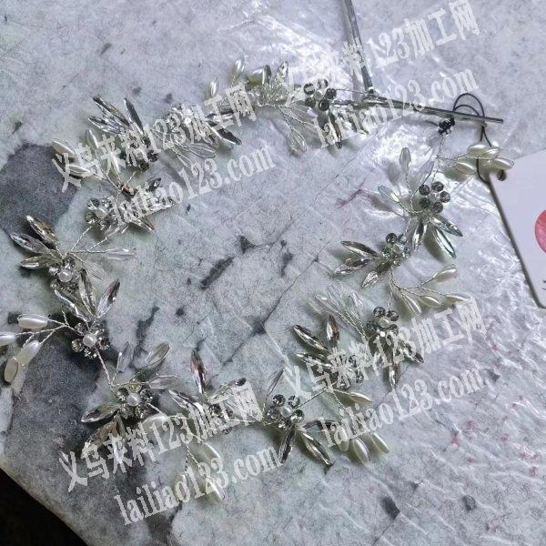 复杂的手工活外发加工，串珠子扭铁丝的手工