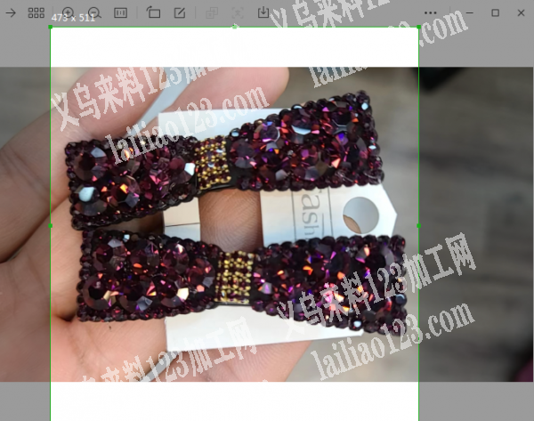 水钻高档发夹成品订单，如图，寻找成品工厂