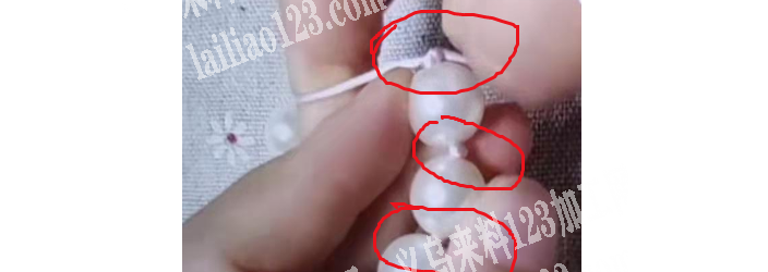 串珠打结的手工活，看图，会做的手工活加工