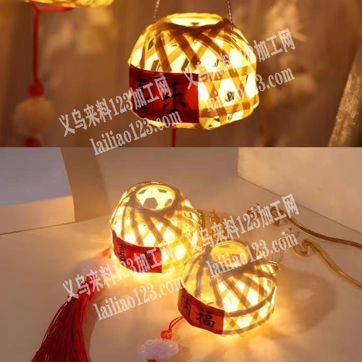 寻找如图竹编款的灯笼，厂家爆款有订单