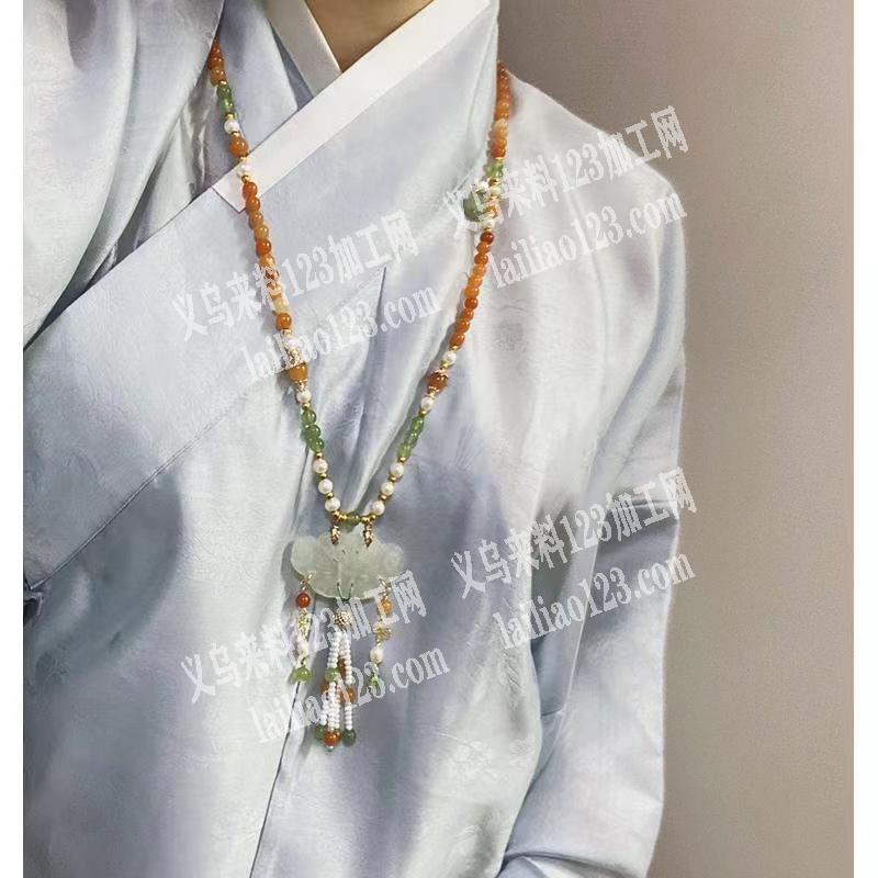 手工项链成品订单外发，如图，东阳五马塘附