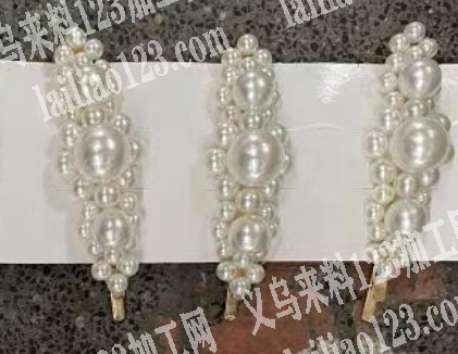 鱼线串珠子编织发夹的手工活外发加工，寻找