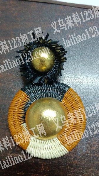 如图编织的耳环订单，谁家可以加工？请联系
