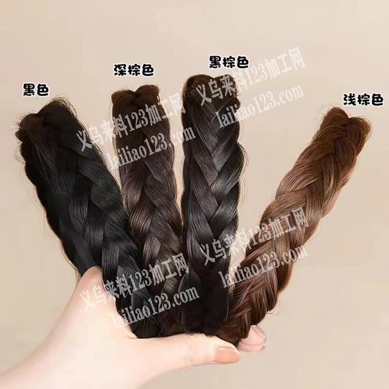 寻找直接生产假发辫子头箍的源头工厂，如图