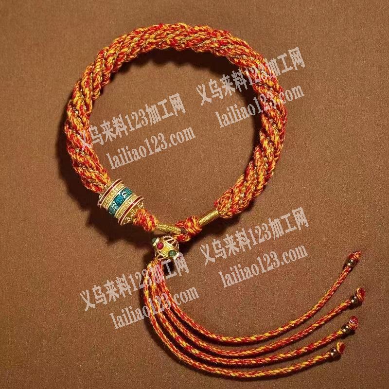 手链编织的手工活外发加工，如图，会编八股