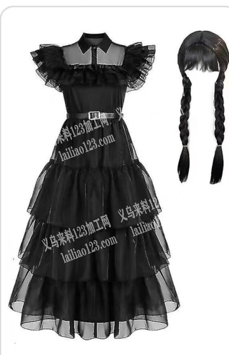 寻找生产如图外贸服装的工厂，如图，两件套