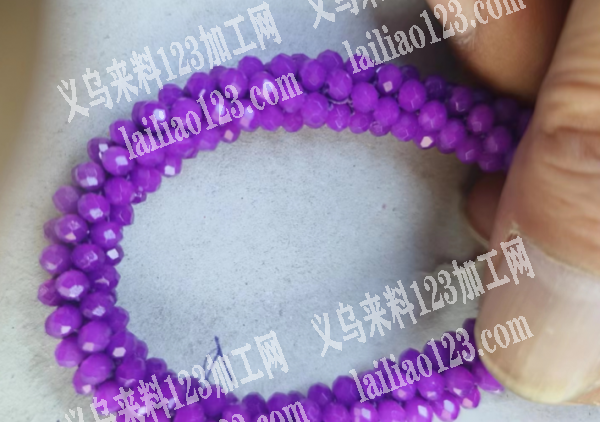 《外发手工活..如图》穿珠子编织的手工活