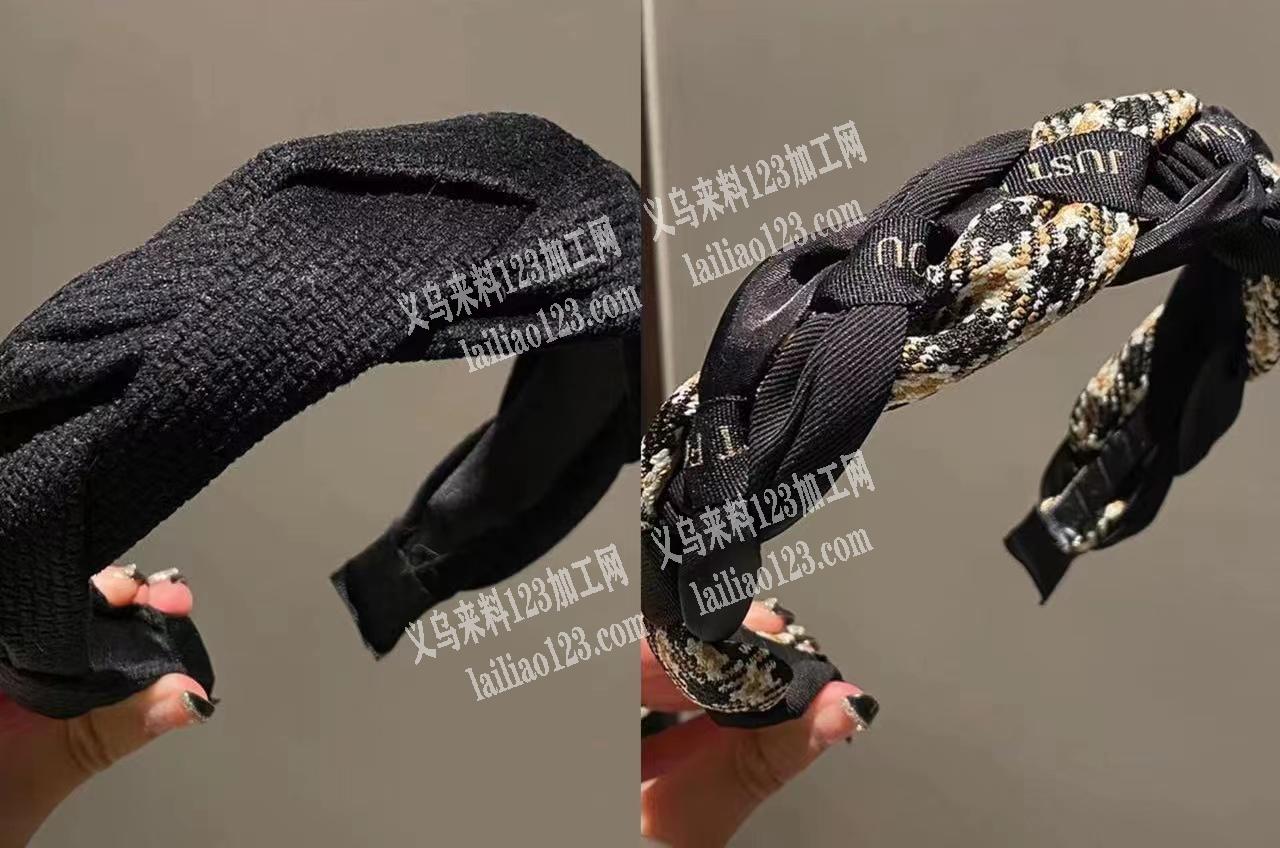 如图布艺发箍成品订单外发，寻找专业做成品