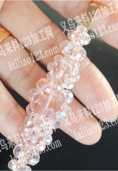 鱼线穿珠编织发夹，手工活，发外地，如图，
