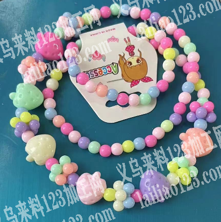 如图简单的串珠子的手工活，发江西铅山做，