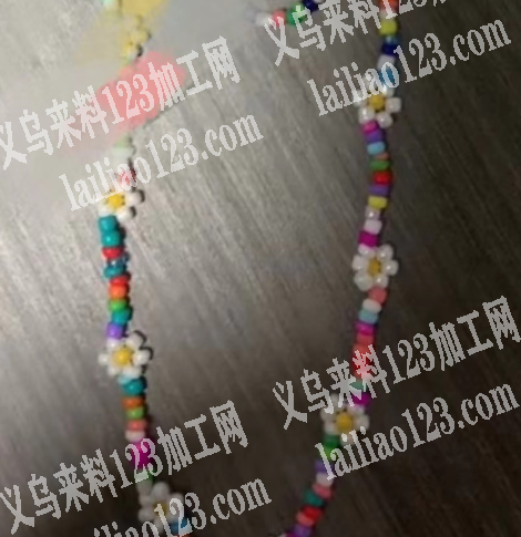 如图米珠项链包装的手工活外发，有15000卡