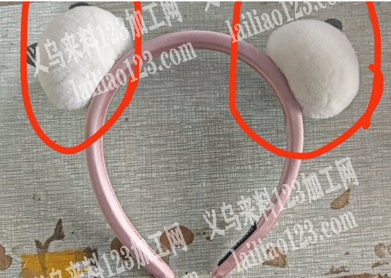 粘胶的手工活外发加工，长期合作，头箍和打