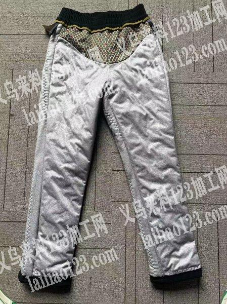 公司定位羽绒裤外发加工。如图，寻找羽绒裤