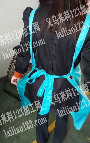 简单围裙平车活外发纯加工，如图