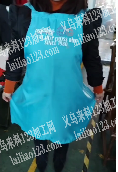 简单围裙平车活外发纯加工，如图