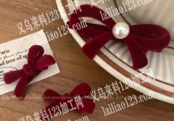 合金蝴蝶结发夹订单，寻找工厂，如图，工厂