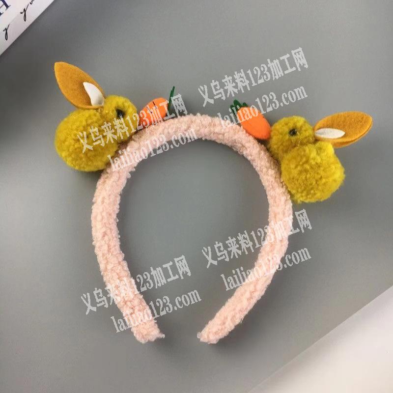 寻找生产如图毛绒头箍的工厂，工厂有做的请