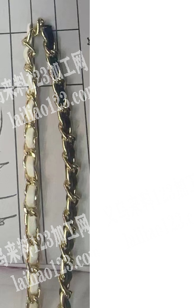 链条穿绳子手工活外发加工，如图，会做的请