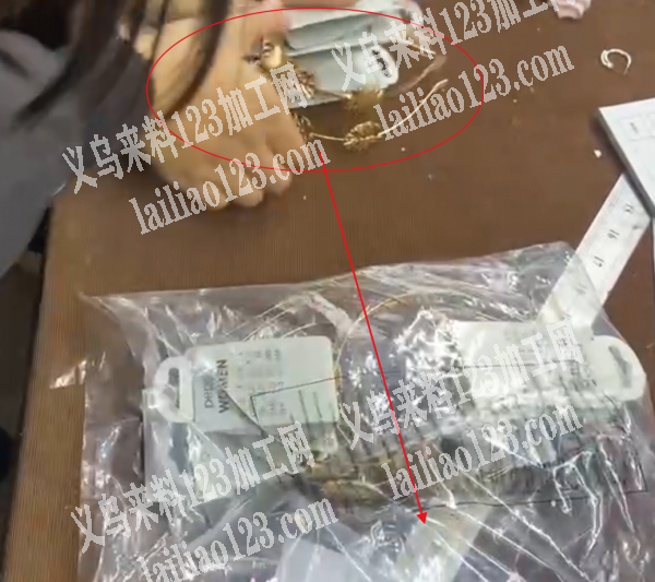 头箍装袋子的手工活外发，包装的手工活外发