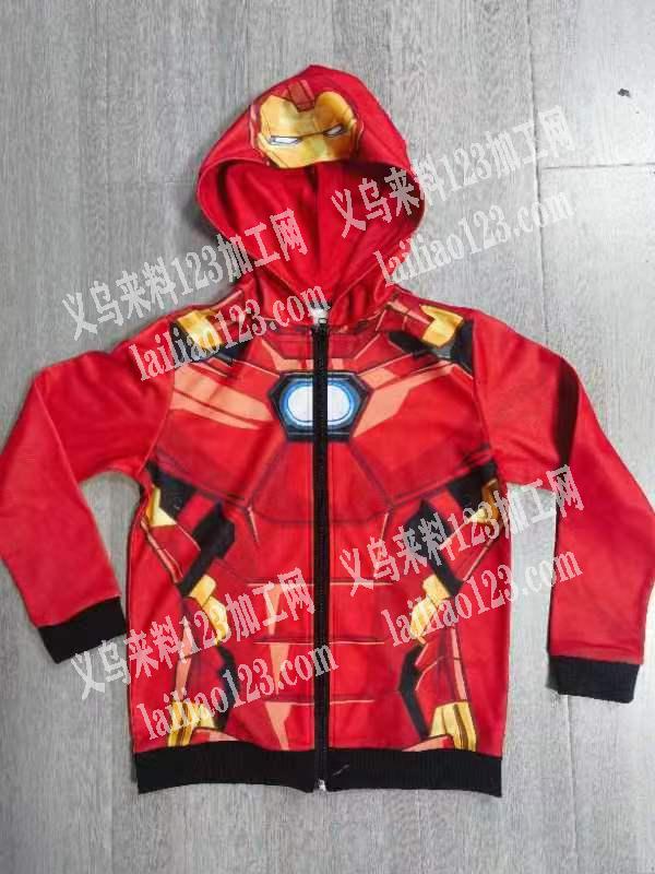 连帽儿童服装外发加工，纯加工，寻找服装加