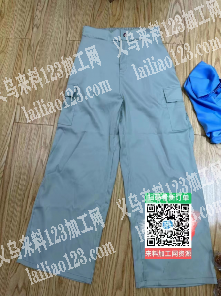 老板委托寻找：大量外贸简单工装裤裁片外发