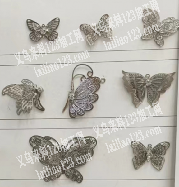 组装小蝴蝶的手工活外发加工，如图，饰品手