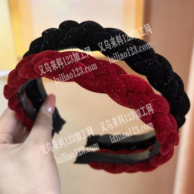 布艺手工辫子发箍订单，寻找发箍工厂，有做