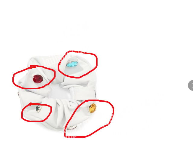 发圈上面粘配件的手工活外发加工，如图，会