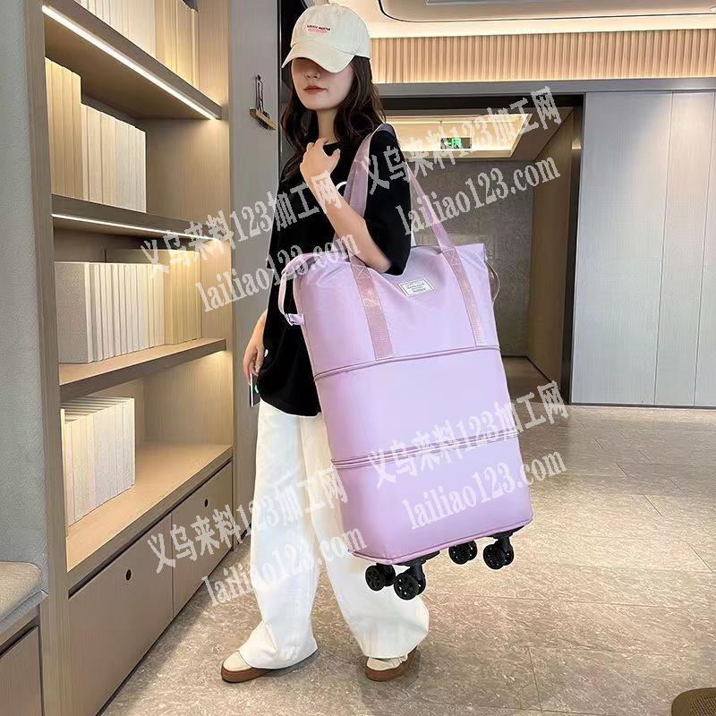 如图大型拉旅行包订单，寻找大型大厂!外发