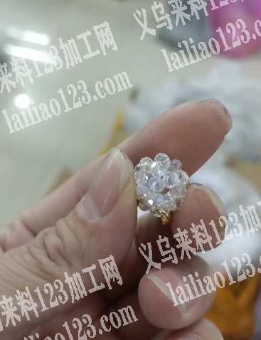 鱼线穿珠子编织成水晶球，如图，寻找哪家会