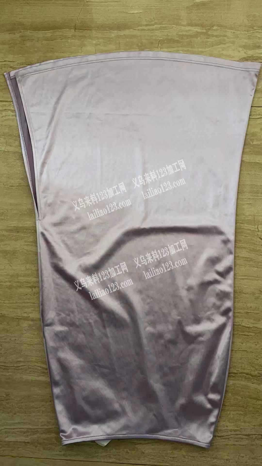 如图裙子外发加工，裁剪到剪线头一条龙做，