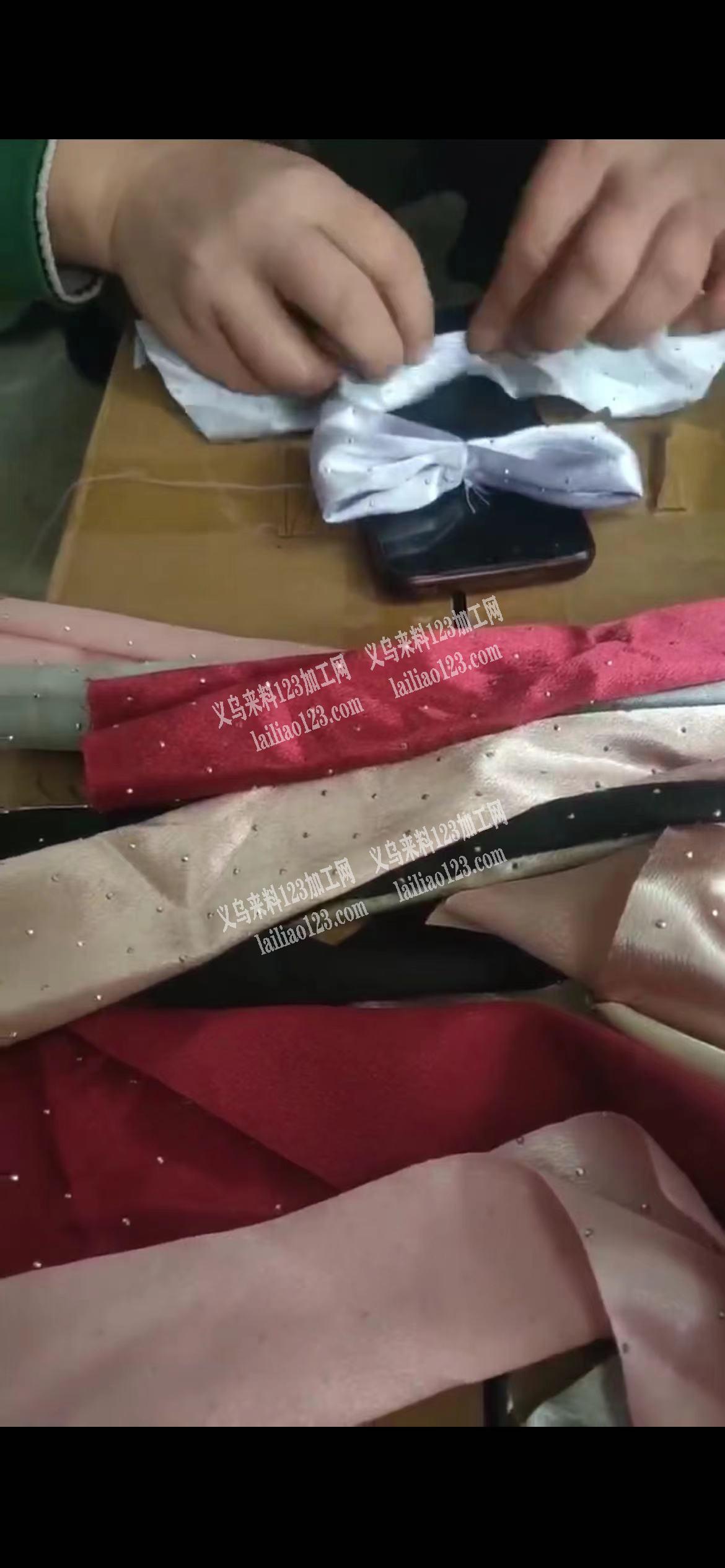 如图。大量折蝴蝶结手工活外发。寻找手工活