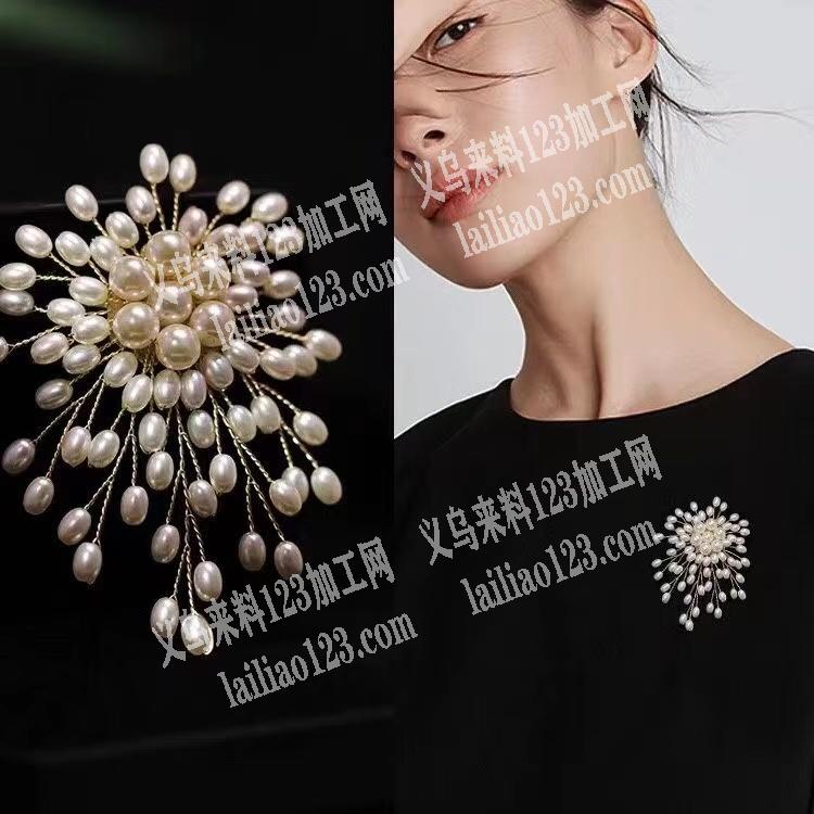 公司手工串珠胸针成品订单如图，哪家工厂能