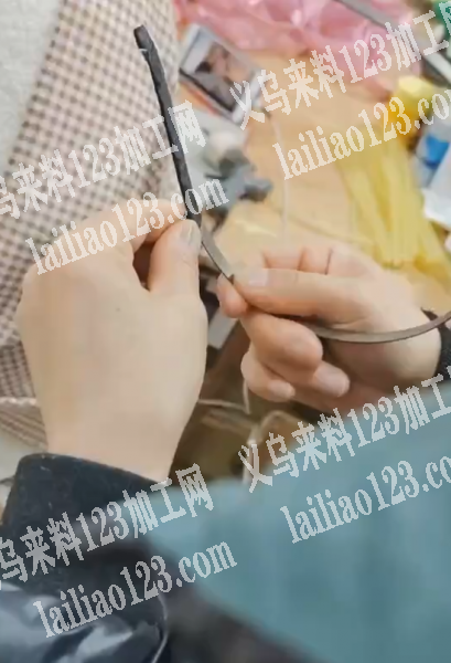 手工活外发，0.3元/个，头箍绕织带的手