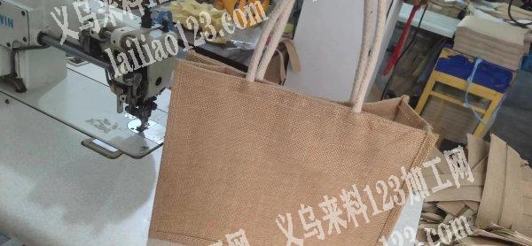 如图，麻布包有货外发加工，找专业做的工厂