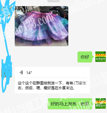寻找专业做裙子的加工厂合作，有2万套左右