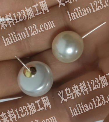 寻找做如图珍珠耳环的厂家，量大，老板委托