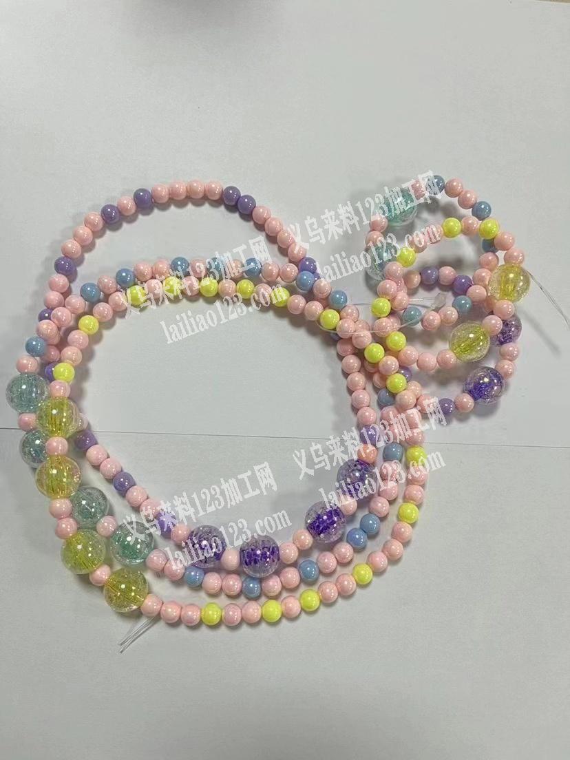 公司28万手工串珠成品订单，如图4款，