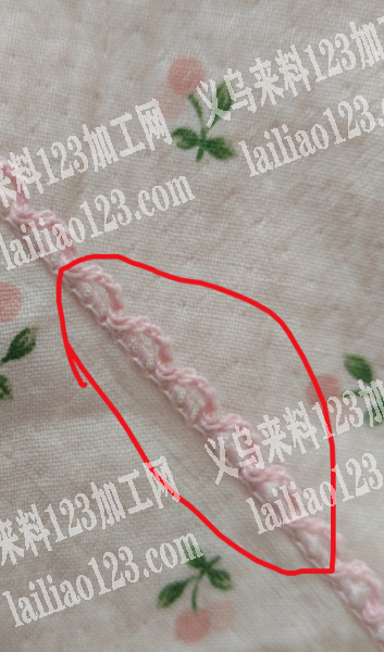 寻找做如图花边的加工厂，会做的工厂请联系