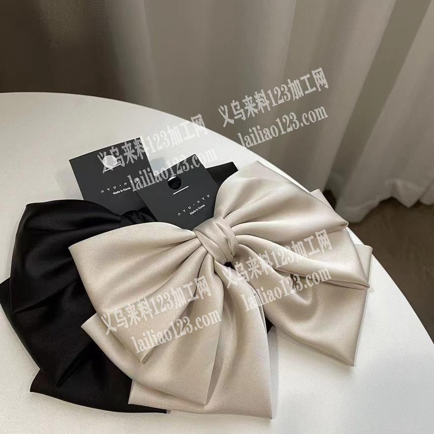 布艺蝴蝶结发夹外发加工，寻找加工厂，如图