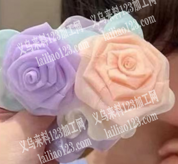 布艺玫瑰花烧花边外发加工，寻找会做的加工